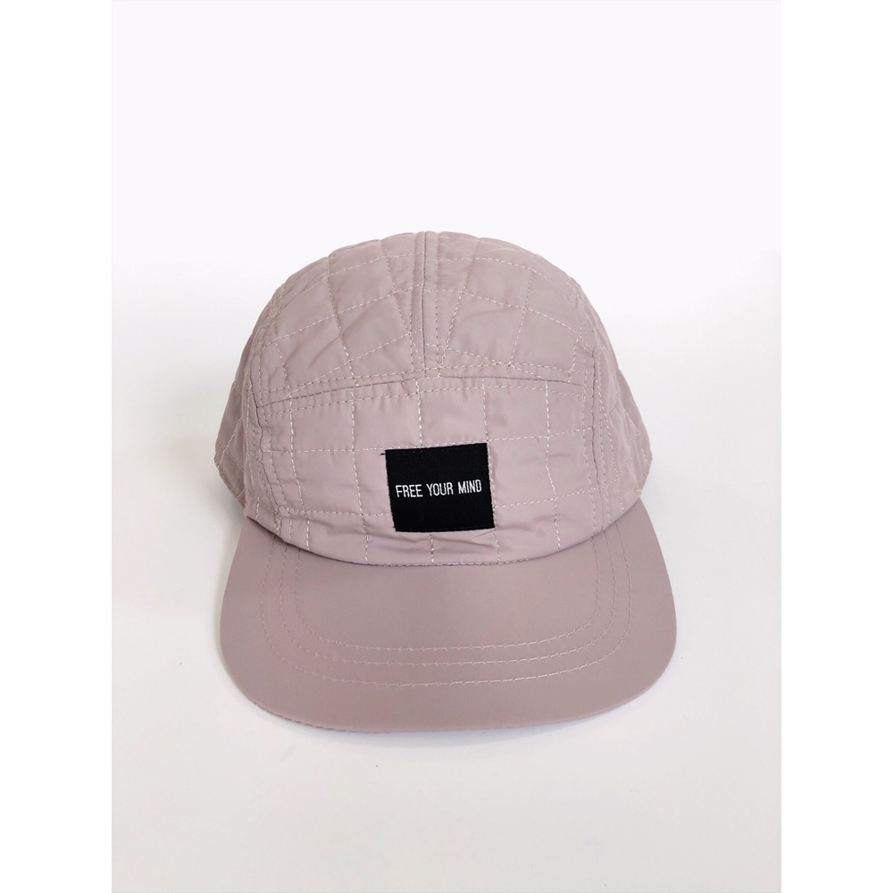 “Free Your Mind” Adjustable Quilted Mauve Hat